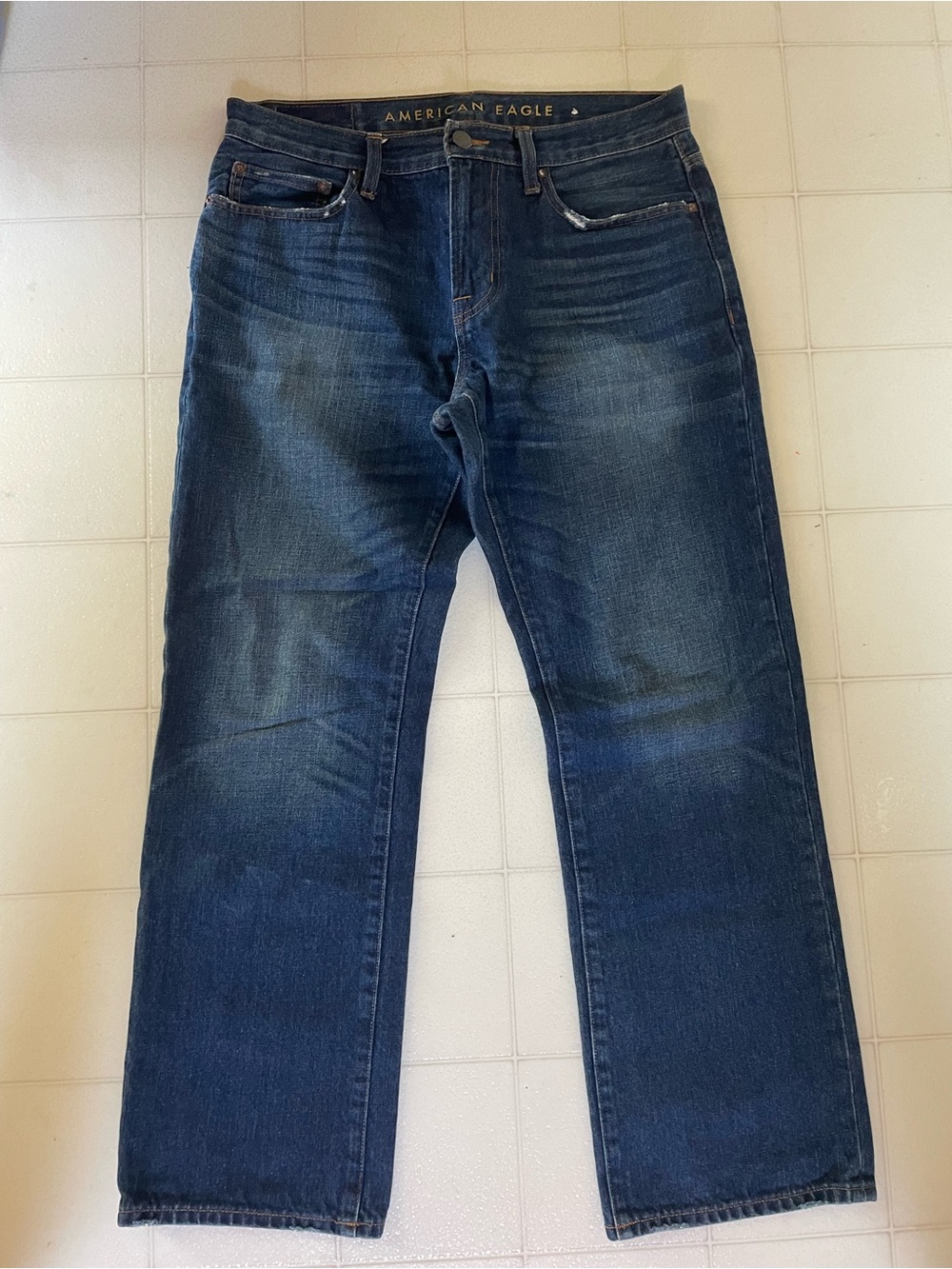 Men’s American Eagle Outfitters Classic Bootcut Jeans Dark Blue Denim 32x32